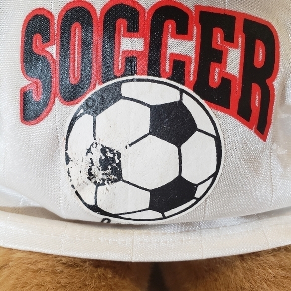 Build a bear Brown Teddy in a Soccer Shirt - Picture 3 of 6